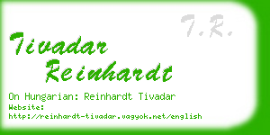 tivadar reinhardt business card